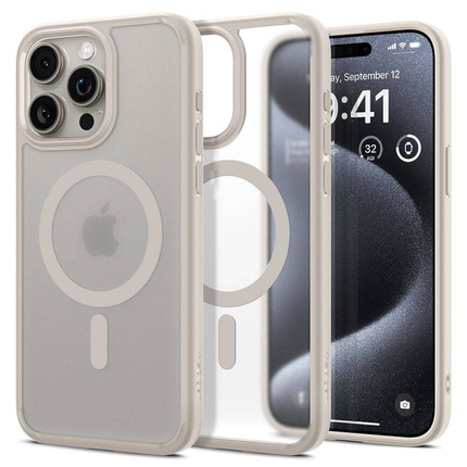 Spigen Ultra Hybrid MAG iPhone 16 Pro Max MagSafe frost natural titanium ACS08382