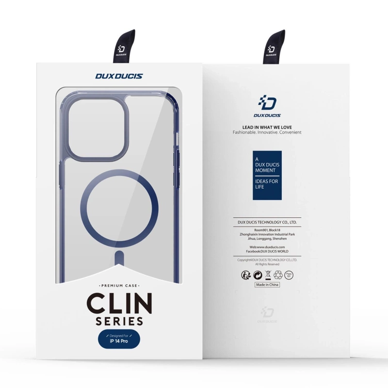 Dux Ducis Clin2 Hülle für iPhone 14 Pro magnetische MagSafe Hülle blau