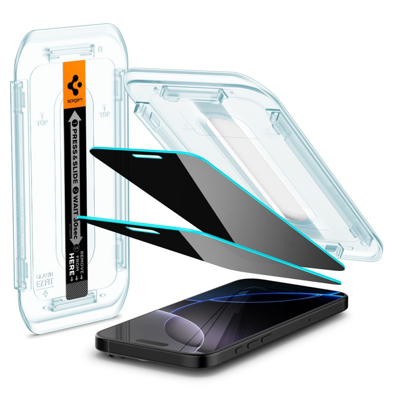 Szkło hartowane Spigen Glas.tR EZ Fit Privacy na iPhone 16 Pro Max - 2 szt.