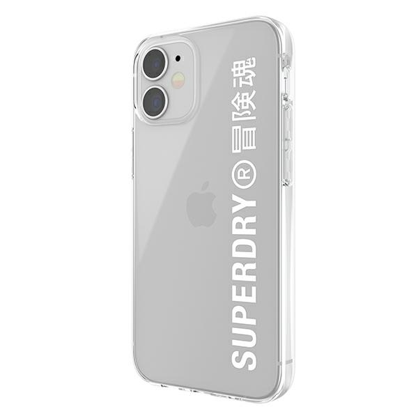 SuperDry Snap iPhone 12 mini Clear Case white / white 42593