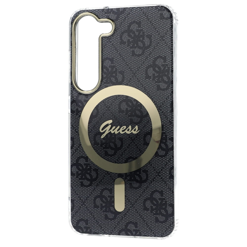 Guess GUHMS23MH4STK S23+ S916 schwarz/schwarzes Hardcase 4G MagSafe