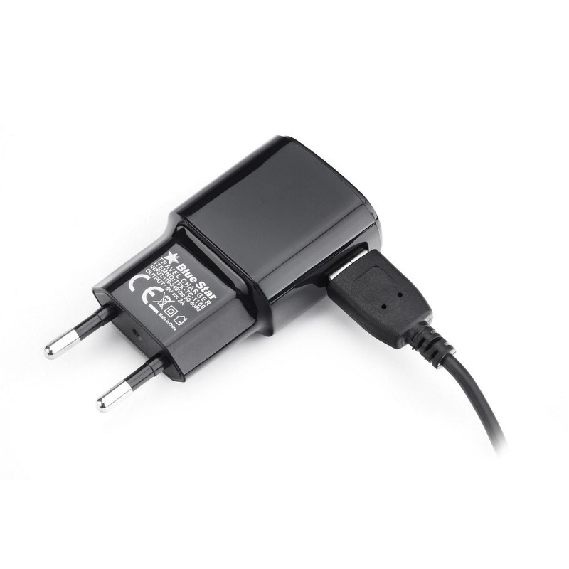 Ładowarka Sieciowa Micro USB Uniwersalna z Odpinanym Kablem 2A Blue Star