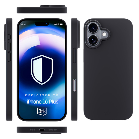 Apple iPhone 16 Plus - 3mk Hardy Silicone MagCase Graphite