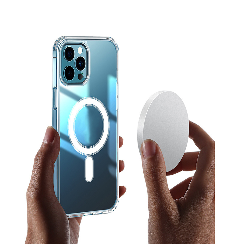 Nakładka Anti Shock 1,5 mm Mag do iPhone 16 6,1" transparentna big hole