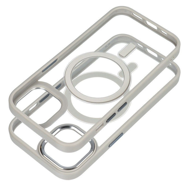Futerał Color Edge Mag Cover kompatybilny z MagSafe do IPHONE 15 tytanowy szary