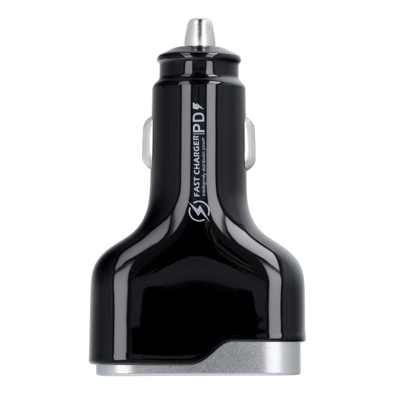 Ładowarka samochodowa USB QC 3.0 18W + Typ C PD 65W CC53-1A1C (Total 83W)