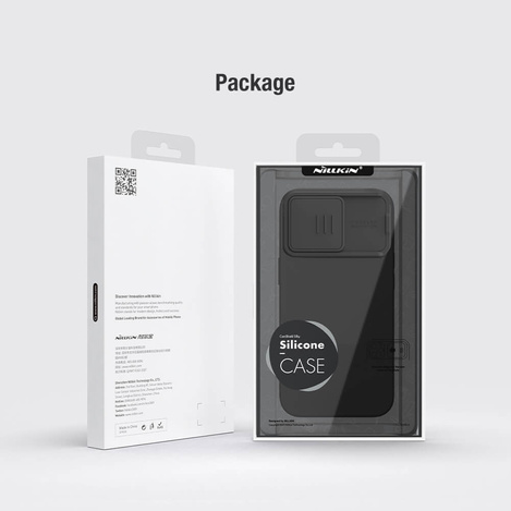 Etui Nillkin CamShield Silky Silicone do Iphone 15 Pro czarny