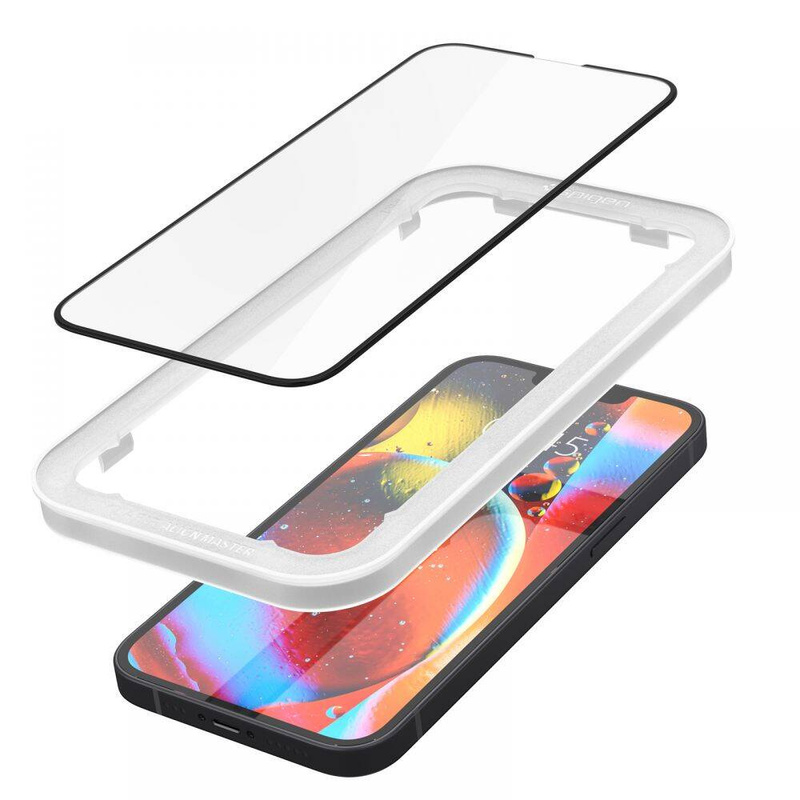 Spigen szkło hartowane ALM Glass FC 2-pack do iPhone 13 / 13 Pro czarne