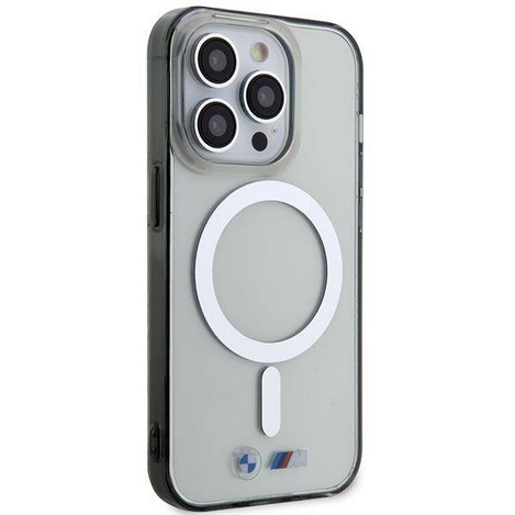 Case BMW BMHMP14XHCRS iPhone 14 Pro Max 6.7&quot; transparent hardcase Silver Ring MagSafe