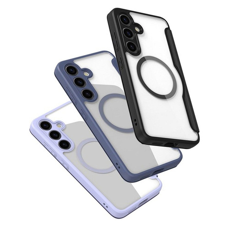 Dux Ducis Skin X Pro Hülle für Samsung S24+ mit Magnetring und Klappe – Schwarz