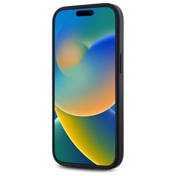 Original Handyhülle IPHONE 15 PLUS DKNY Hardcase Plain Logo MagSafe (DKHMP15MPSCMCLK) schwarz