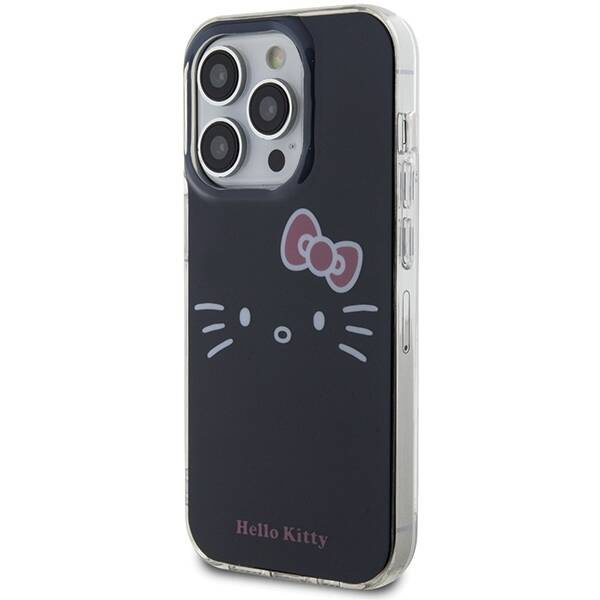 Hello Kitty IML Kitty Face Hülle für iPhone 15 Pro Max – Schwarz