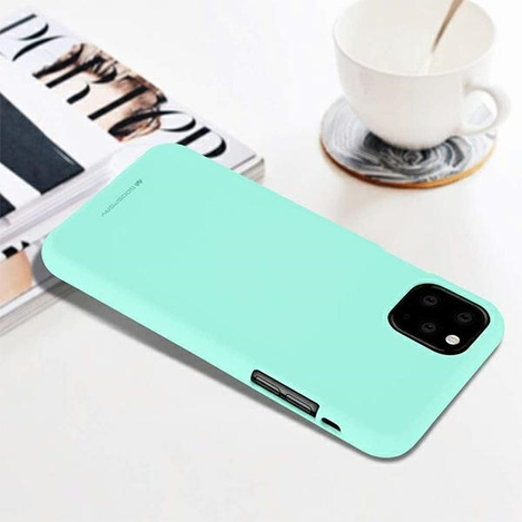 Etui SAMSUNG GALAXY S22 Matowy Silikon Mercury Soft Jelly miętowe