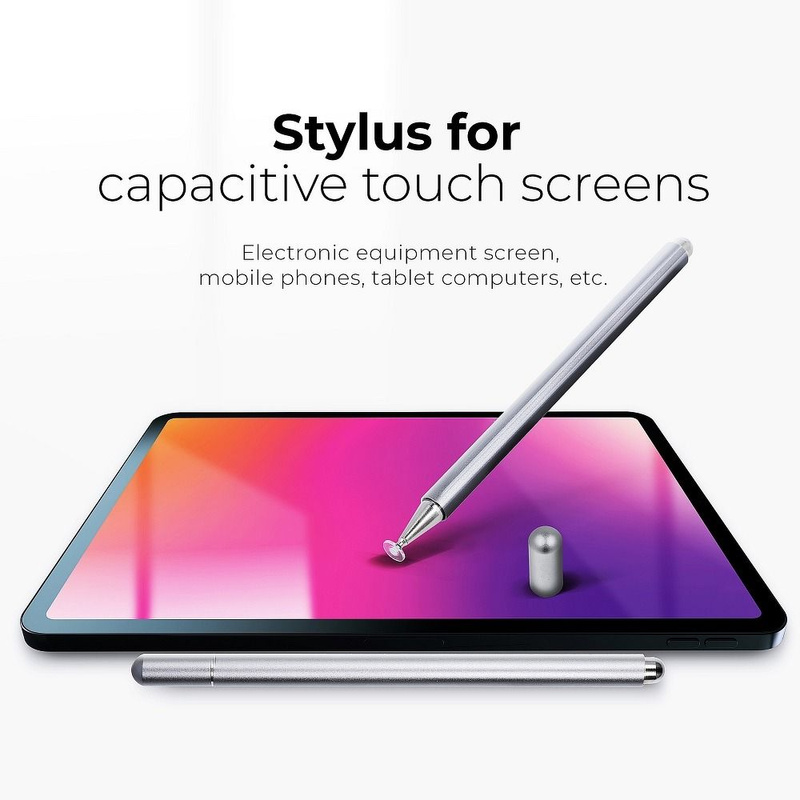 Rysik do ekranów dotykowych pojemnościowy szary