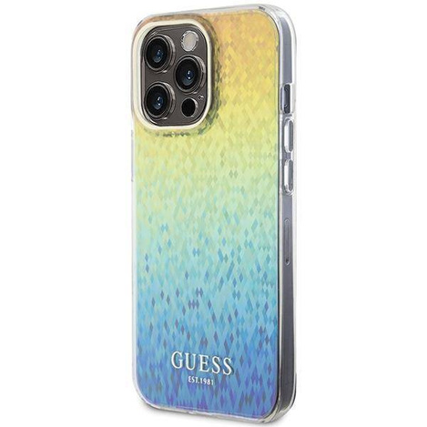 Guess IML Faceted Mirror Disco Iridescent case for iPhone 15 Pro Max - multicolored