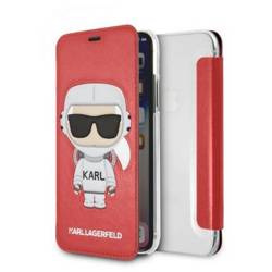 Oryginalne Etui IPHONE X / XS Karl Lagerfeld Hardcase Karl Space Cosmonaut czerwone