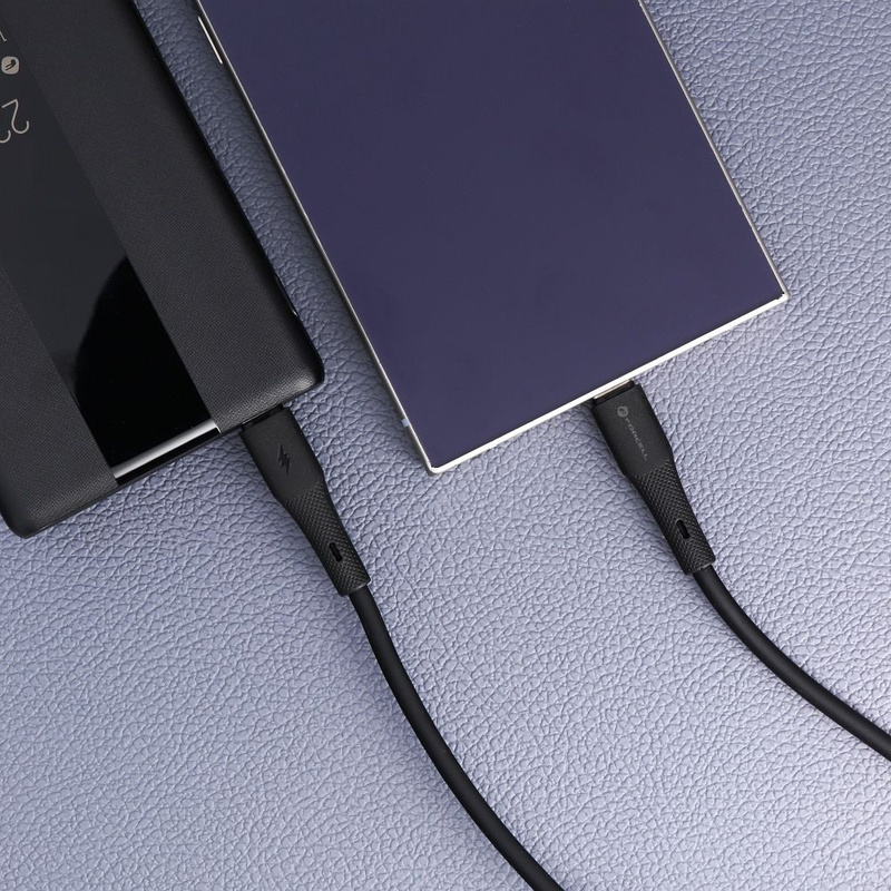 Kabel USB C do USB C Forcell F-Energy QC4.0 PD 5A 100W Silicone 1 m C347 czarny