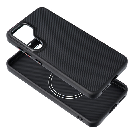 Carbon Elite Mag Cover kompatybilny z MagSafe pasuje do SAMSUNG S25 PLUS czarny