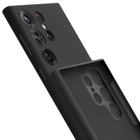 3MK SILICONE CASE SAMSUNG S24 ULTRA BLACK