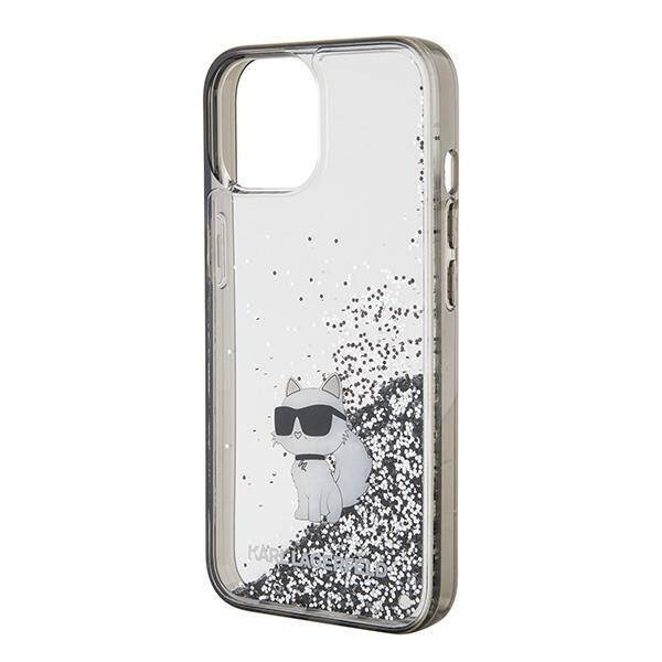 Karl Lagerfeld nakładka do iPhone 15 6,1&quot; KLHCP15SLKCNSK KARL HC LIQ. GLITTER C transparentna