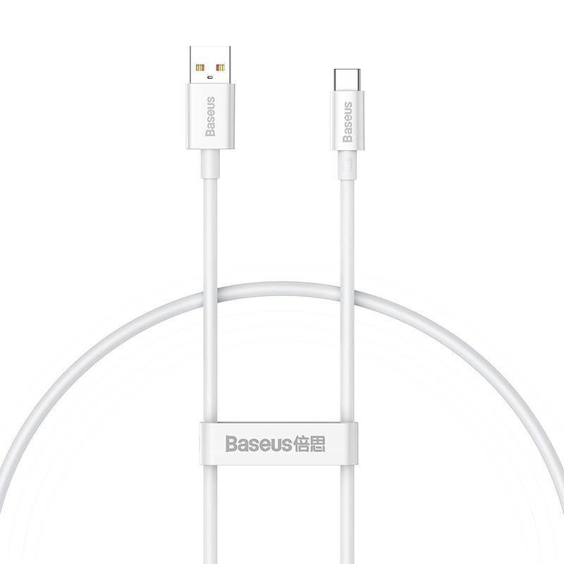 BASEUS kabel USB A do Typ C PD 100W 0,25m biały P10320102214-00