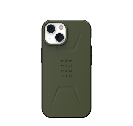 UAG Civilian - Schutzhülle für iPhone 14 Plus kompatibel mit MagSafe (Oliv)