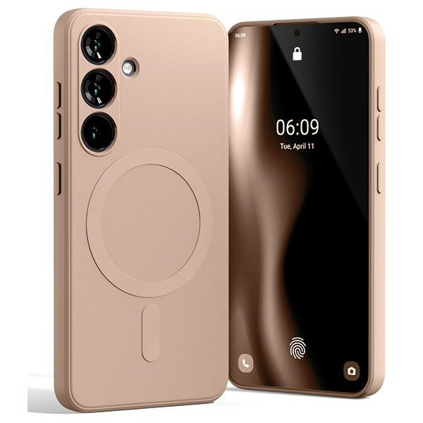 Mercury MagSafe Semi-Silicone Sam S24 G921 różowo-piaskowy /pink sand