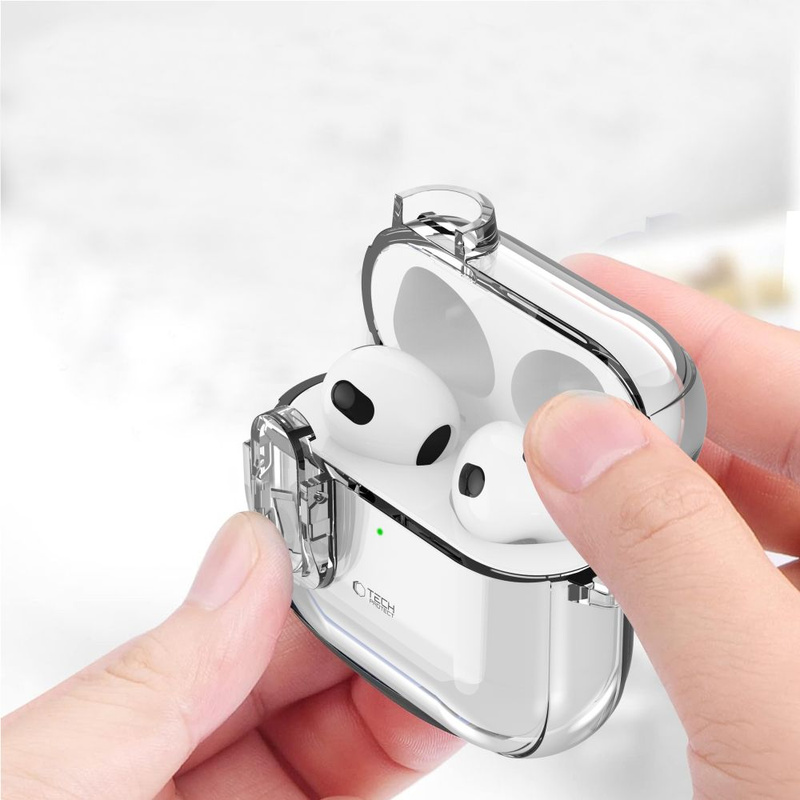 TECH-PROTECT SLIM HOOK APPLE AIRPODS 4 CLEAR