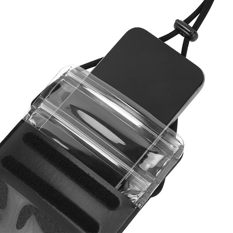 Wodoodporne etui na telefon Hoco IP68 240 x 120 x 15 mm HX53 czarne