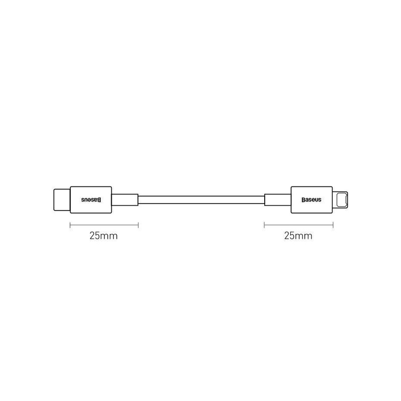 Baseus Superior kabel USB Typ C - Lightning do szybkiego ładowania Power Delivery 20 W 1 m czarny (CATLYS-A01)