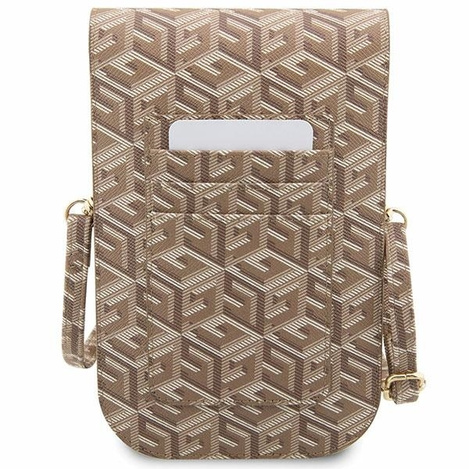 Guess Handtasche GUWBHGCFSEW braun/braun GCube Stripe