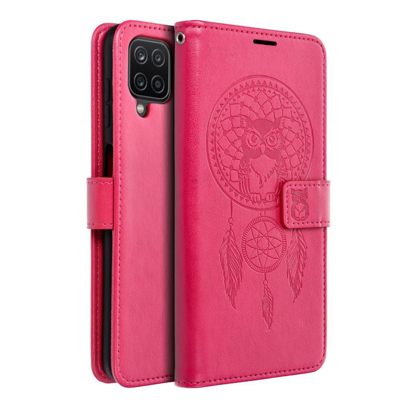 Kabura MEZZO Book do SAMSUNG A12 łapacz snów magenta