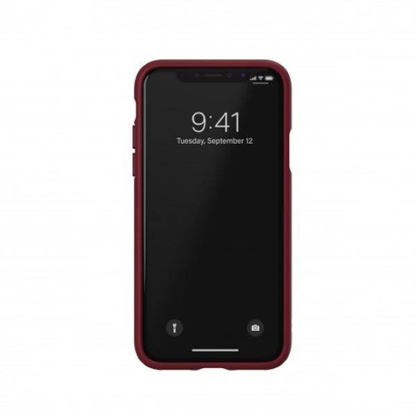 Original Handyhülle IPHONE X / XS Adidas OR Booklet Case Suede (33282) burgund
