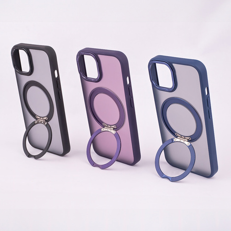 Nakładka Mag Ring Rotating do iPhone 12 / 12 Pro 6,1&quot; fioletowy