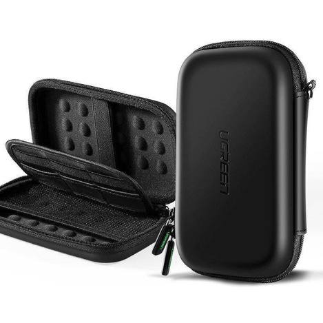 Ugreen etui pudełko na dysk twardy HDD i akcesoria 16,5 x 9,5 x 4,5 cm czarny (40707)