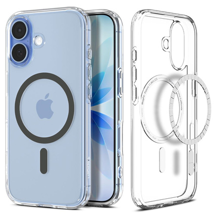 SPIGEN futerał ULTRA HYBRID MAG kompatybilny z MagSafe do IPHONE 17 clear graphite
