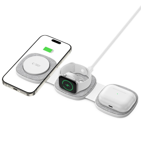 TECH-PROTECT ŁAD IND QI15W-A32 MAGNETIC MAGSAFE WIRELESS GREY
