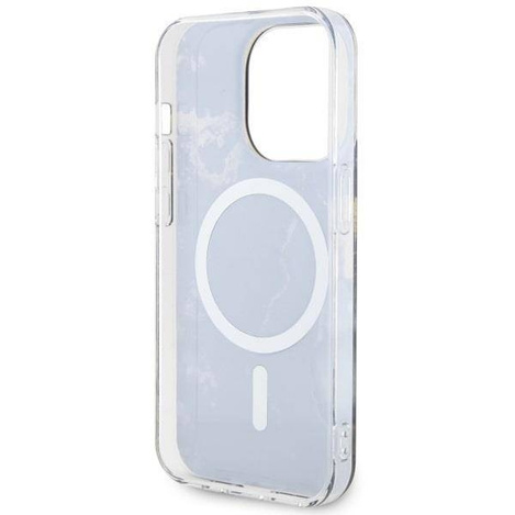 Guess GUHMP14LHTMRSK iPhone 14 Pro 6.1" czarny/black hardcase Golden Marble MagSafe