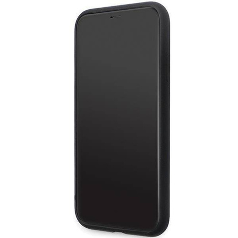 Karl Lagerfeld nakładka do iPhone 11 KLHCN61SMHKNPK czarna HC Silicone Ikonik Metal Pin