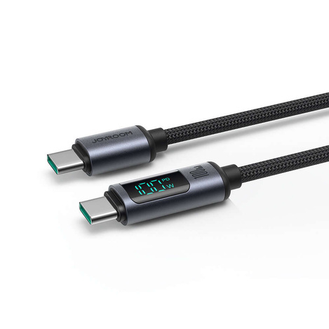 USB C - USB C-Kabel 100 W 1,2 m mit LED-Anzeige Joyroom S-CC100A16 - Schwarz