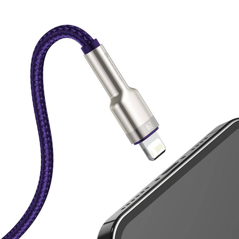 Baseus Cafule Series Metal Data Cable USB to IP 2.4A 1m Purple