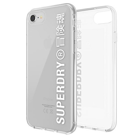 SuperDry Snap iPhone 6/6s/7/8/SE 2020 Clear Case biały/white 41573