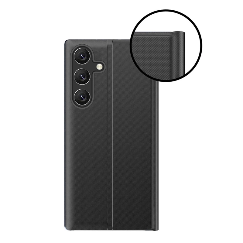 Neues Sleep View Case mit Klappe und Ständer für Samsung Galaxy A55 – blau