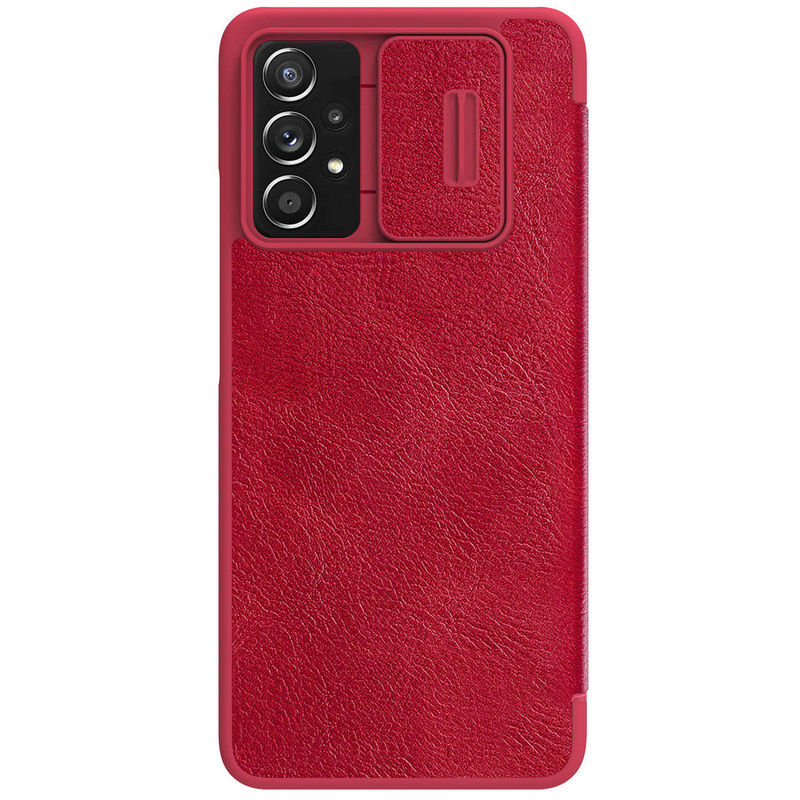 Nillkin Qin skórzana kabura etui Samsung Galaxy A73 czerwony