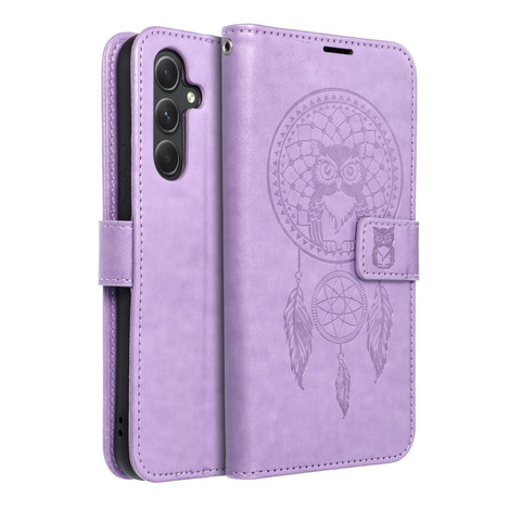 Kabura MEZZO Book do SAMSUNG A54 5G łapacz snów fioletowy