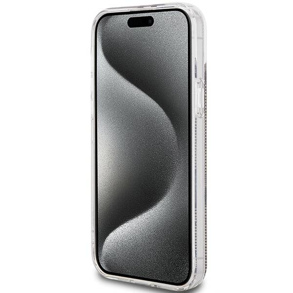 Oryginalne Etui GUESS Hardcase GUHCP15MH4PSEGW do iPhone 15 Plus (4G Gold  Stripe / brązowy)