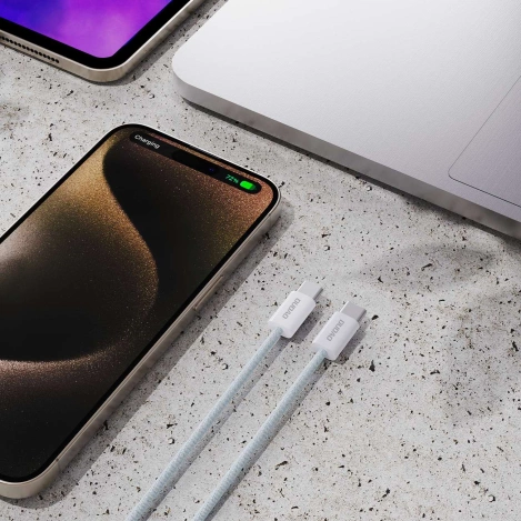 Dudao L6C PD 60W USB-C – USB-C-Kabel 1 m – Weiß