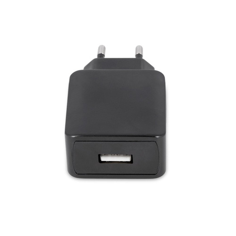 Ładowarka sieciowa zasilacz 1A Maxlife +kabel Micro USB czarna