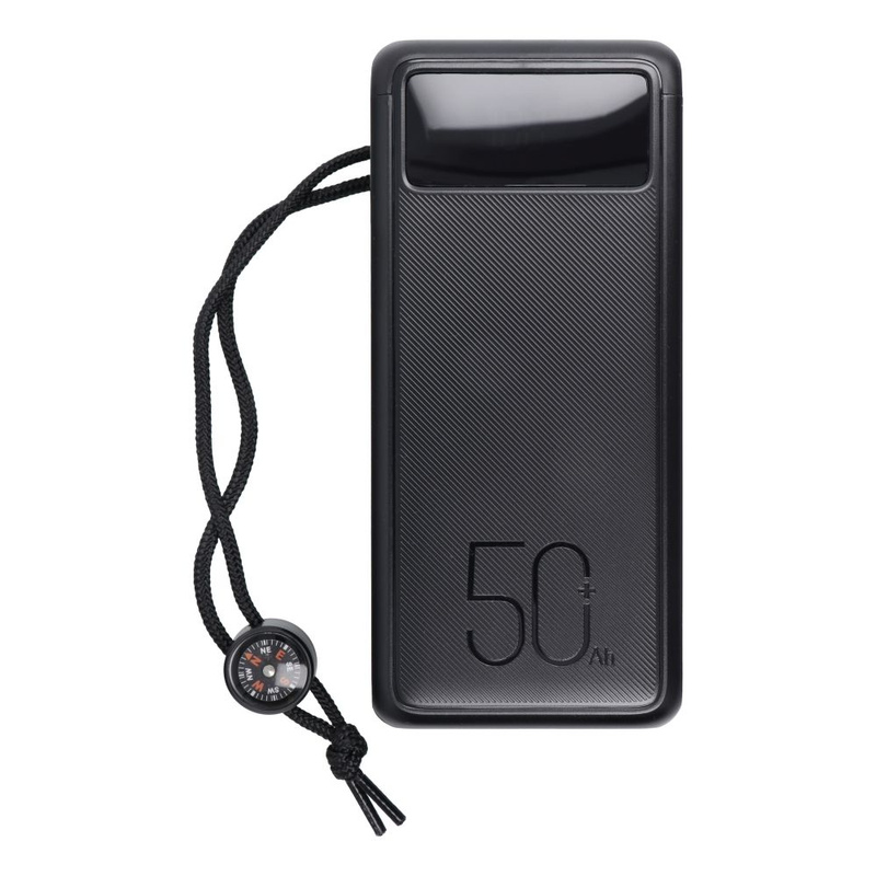Bateria zewnętrzna (Powerbank) VEGER Tank Boost - 56 000mAh LCD Quick Charge PD 130W czarny (W5001C)