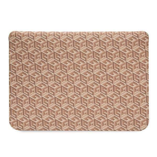 Etui Guess GCube Stripes na laptopa 16'' - brązowe